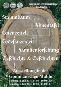 Ausstellung Stammbaum - Ahnentafel - Totenzettel
